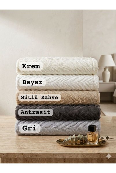 by ballı biocotton Tavşan Tüyü 170x210 Koltuk Örtüsü