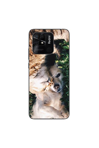 OEM Husa compatibila cu Xiaomi Redmi 10C Silicon Gel Tpu Model Caine si Pisica