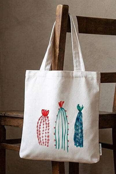 Ju Yaratıcı Tasarım Cloth Shoulder Bag Cactus
