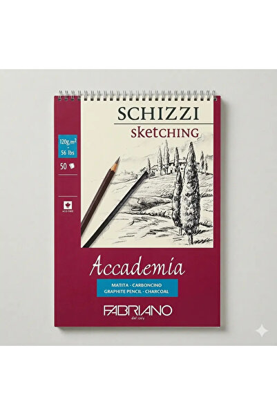 Fabriano Academia Drawing Notebook με Σπιράλ Βιβλιοδεσία 50 Φύλλα