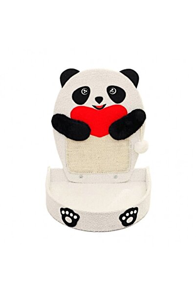 Cozy Paws Panda Shape Cat Scratching Board with Sisal Rope & Scratching Pad, ...