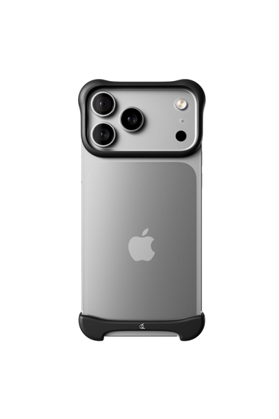 Arc Bumper din aluminiu Pulse pentru iPhone 17 Pro Max - Negru