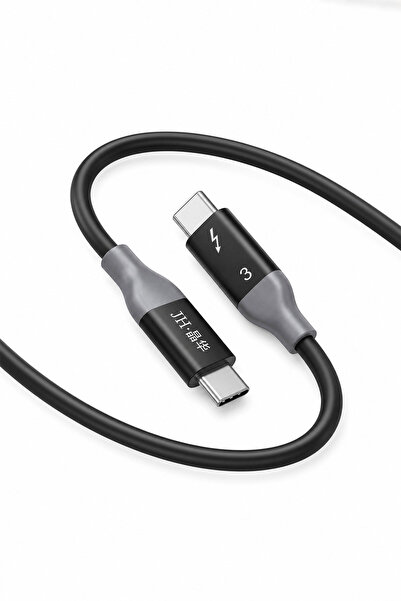 JINGHUA Thunderbolt 3 Tam Fonksiyon Type-C Kablo 50 cm, 40Gbps Veri Aktarımı,...