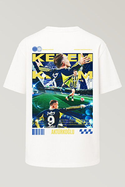 huuq wear Unisex FB Kerem Aktürkoğlu T-shirt %100 Pamuk