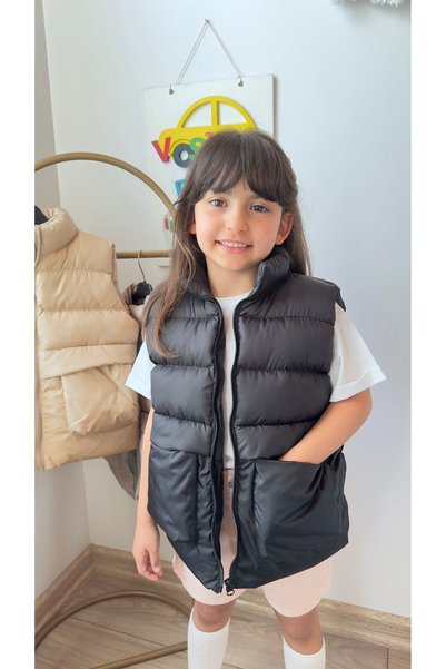 VOSVOSBABY Black Color Inflatable Vest Unisex