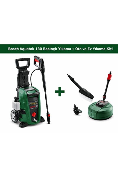 Bosch Aquatak 130 Basınçlı Yıkama + Oto ve Ev Yıkama Kiti 0615992626