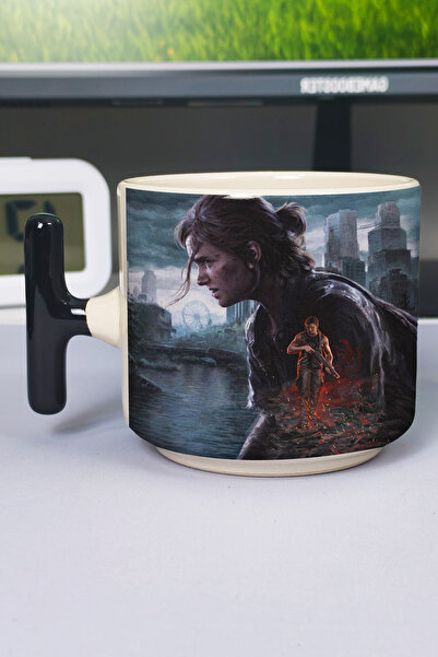 ZipZap كوب فاخر من السيراميك المطبوع من The Last of US (قطعة واحدة) على شكل ح...