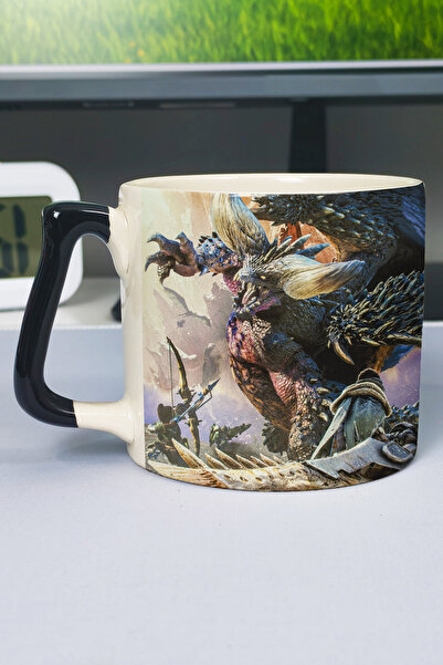 ZipZap Monster Hunter: World Printed Ceramic Luxury Mug (1 Piece) Special Bla...