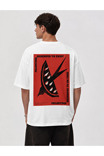 Nulivez Palestine Freedom Themed Oversize Unisex T-Shirt – Watermelon Symbol ...