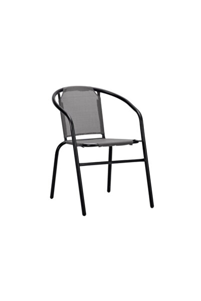 Target Home Πολυθρόνα Star-2 Textiline 1x1 γκρι 51 x 59 x 73 εκ. με μαύρο μετ...