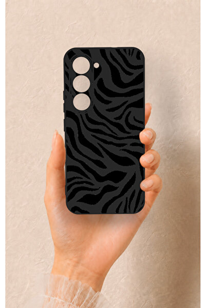 Vip Case Tecno Spark 40 Pro Uyumlu Siyah Zebra Desenli Silikon Kılıf