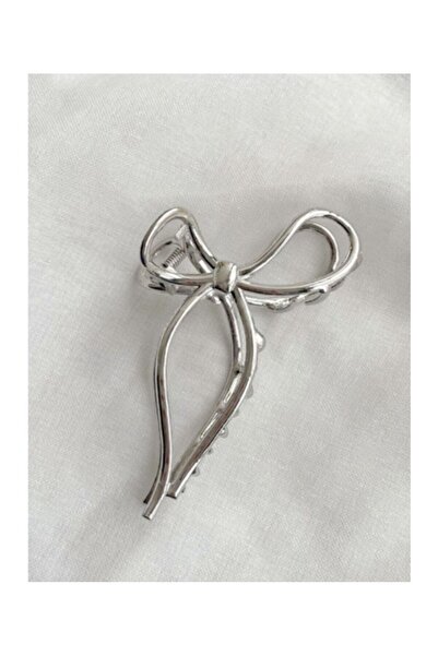İLKYAZ AKSESUAR Women's Large Size Metal Bow Clasp Buckle