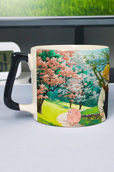 ZipZap Nanatsu No Taizai Anime Printed Ceramic Luxury Mug (1 Piece) Custom Bl...