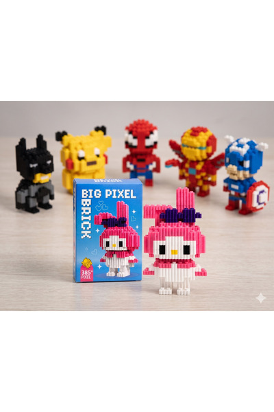DODOMAR Lego Big Pixel Bricks 3D My Melody Kuromi Large Size Building Set Dec...