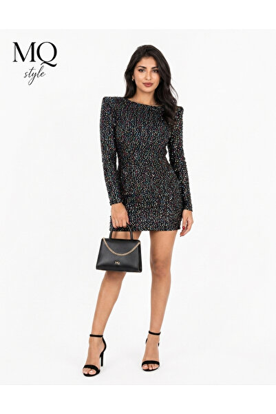 MQ Colorful Sequin Short Evening Dress - a Glamorous Look from the Style Coll...