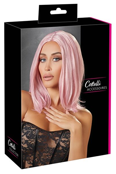 cottelli accessories Product – Cottelli ACCESSOIRES Wig, bob, pink – In a tre...