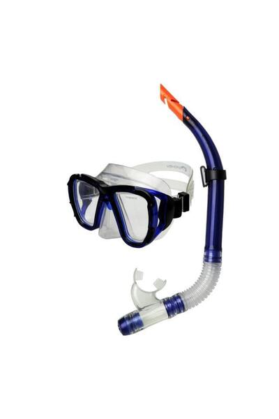 Spokey Šnorchlovací top/spodný set CORAL JUNIOR modrý
