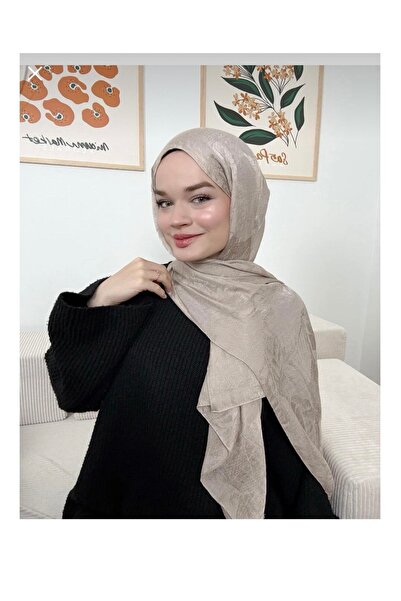 By Aheli Moodiva Kendinden Desenli %100 Pamuk Ayrobin Jakar Şal