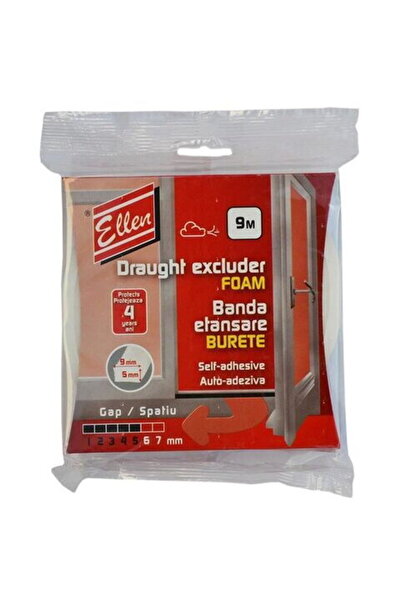 Ellen Banda etansare din burete ELLEN, autoadeziva, 9m, 9x6mm