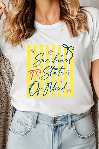 Sarah's Boutique Women's T-shirt – 100% cotton – Sunshine Stripes