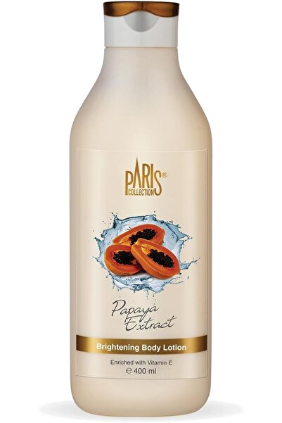 Paris Collection لوشن تفتيح الجسم بالبابايا مع خلاصة البابايا الطبيعية، 400 مل