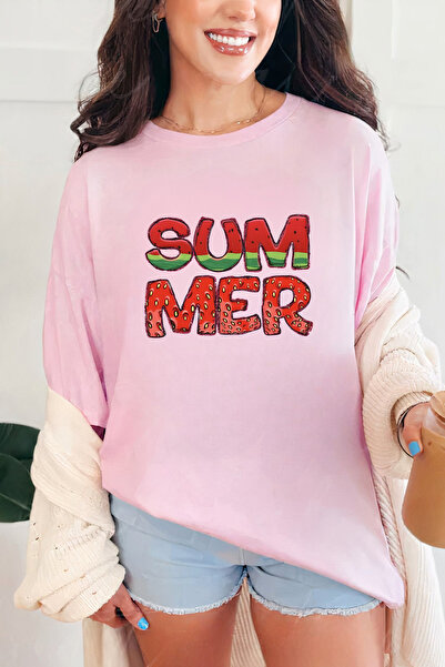 Sarah's Boutique Women's T-shirt – 100% cotton – Watermelon Text