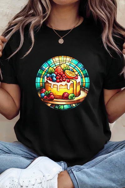 Sarah's Boutique Women's T-shirt – 100% cotton – Stained Cake