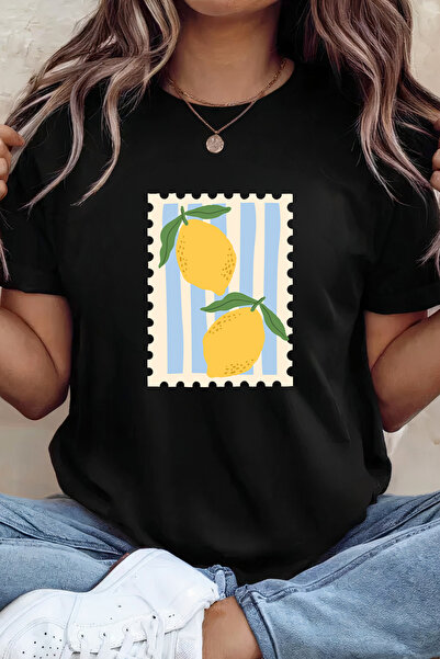Sarah's Boutique Women's T-shirt – 100% cotton – Lemon Stamp