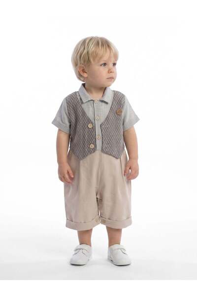 XO Kids Boy's Summer Salopet 3-12 Months 1524
