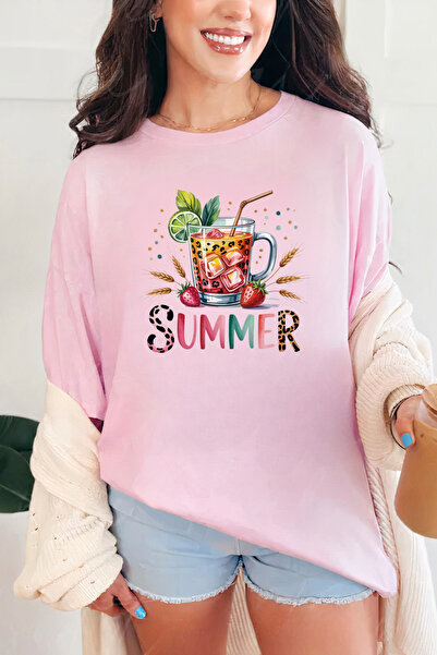 Sarah's Boutique Women's T-shirt – 100% cotton – Leopard Drink