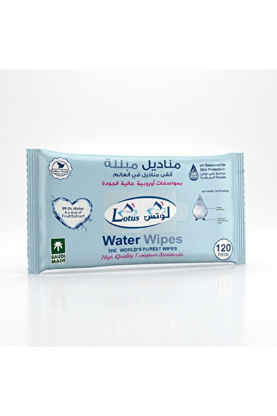 Lotus Lotus Flower Wet Wipes - 120 Wipes Pack