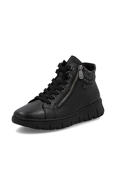 Rieker Cizme de damă din piele naturală impermeabile negre N1305-00