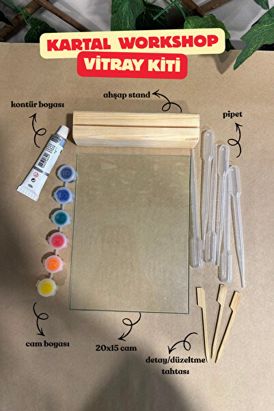 Özel Yapım Vitray Boyama Seti Hobi Kiti