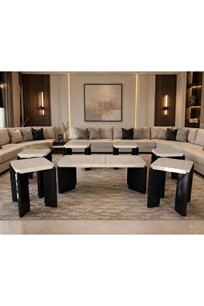 Generic Modern Design Wooden Council Table Set - President Table with 6 Side ...