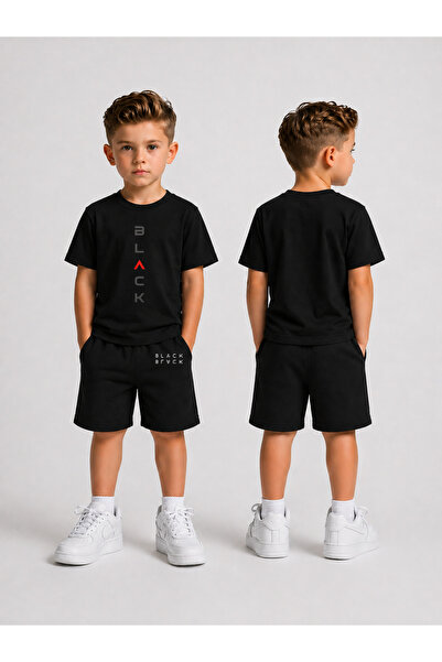 LORVEX Children's Shorts Set for Boys (Shorts - T-Shirt) Printed Summer Sport...