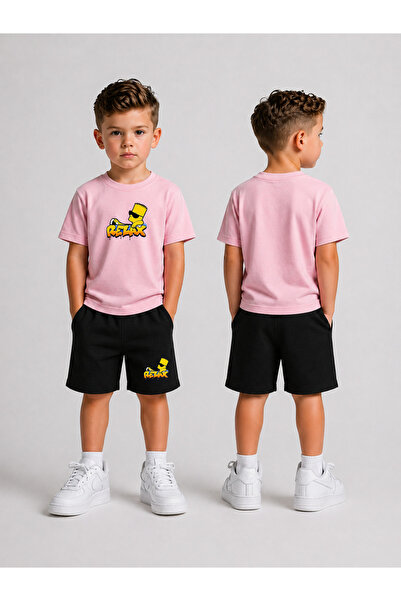 LORVEX Set pantaloni scurți pentru copii Băieți (pantaloni scurți - tricou) C...