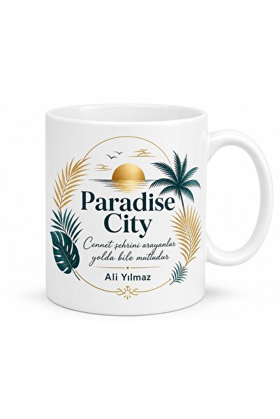 Tupya Gift Paradise City Written in English Mug Paradise City Themed Gift Cup