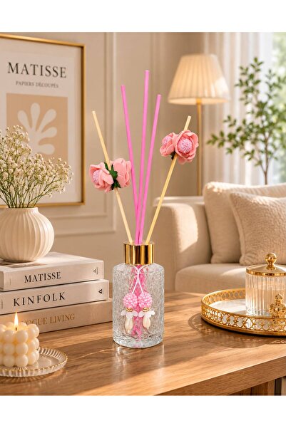 Nunevva ÇİÇEK KÜPELİ ODA KOKUSU ŞİŞESİ - 100 ML BAKLAVA DESENLİ KÜPELİ MODEL+...
