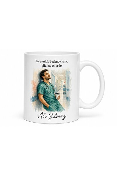 Tupya Gift Acil Servis Doktor Şifa Kupası Bitkin Hekim Hediye Porselen Bardak