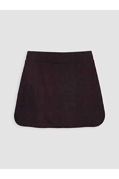 LC Waikiki Nevavm Sports Shorts Skirt with Elastic Waist and Difference in Color