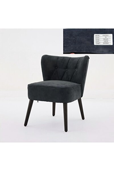 Garvee Accent Chair Living Room Chair, Armless Lounge Chair with Wood Legs Up...