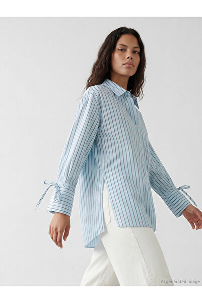 LC Waikiki Nevavm Striped Women's Shirt with a Difference
