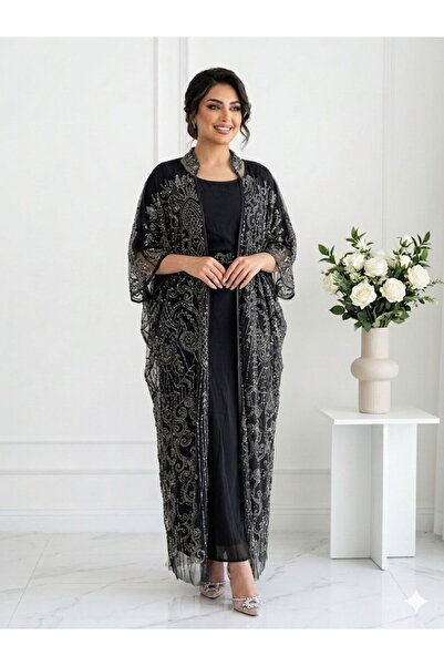 sea gulf Women's 2-Piece Fully Embroidered Gown with Embroidered Waistband