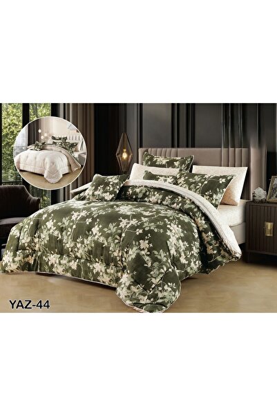 SFT Summer Royal 8 Pieces Reversible Luxury Bedspread Set for You and Your El...
