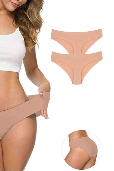 Mestore قطعتان من الملابس الداخلية النسائية المرنة المقطوعة بالليزر بدون خياط...