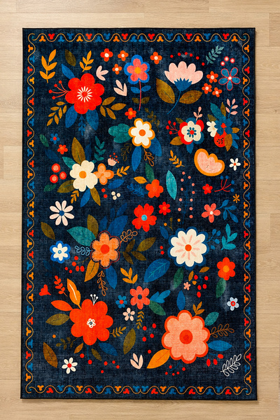 Chilai Home REWOL Makinede Yıkanabilir Kaymaz Taban Leke Tutmaz Dijital Salon...