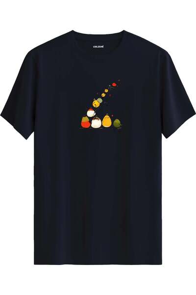 Colermi Cute Birds Branch Printed T-Shirt