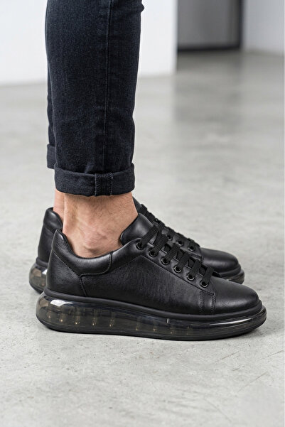 Zerenyus Zrc295 High Quality Air Thick Sole Men's Sneaker Black