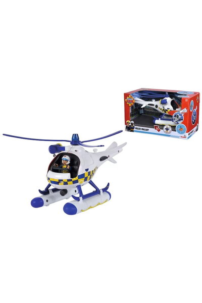 Simba Elicopter de jucarie Police Helicopter Fireman Sam, lumini si sunete, f...