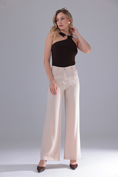 Eseclass Pudra Palazzo New Generation Fabric Pants